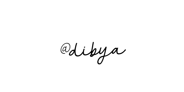 Make a beautiful signature design for name @dibya. With this signature (BallpointsItalic-DORy9) style, you can create a handwritten signature for free. @dibya signature style 11 images and pictures png