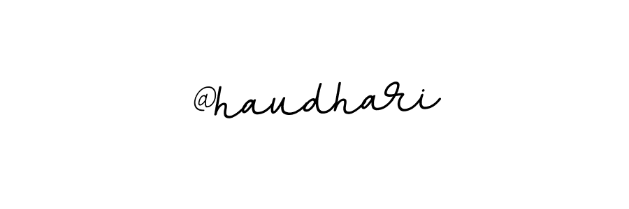 Create a beautiful signature design for name @haudhari. With this signature (BallpointsItalic-DORy9) fonts, you can make a handwritten signature for free. @haudhari signature style 11 images and pictures png