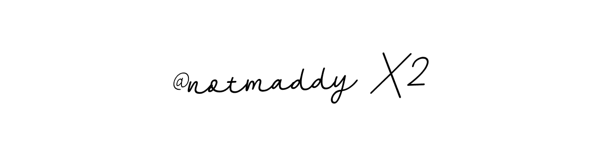 Create a beautiful signature design for name @notmaddy X2. With this signature (BallpointsItalic-DORy9) fonts, you can make a handwritten signature for free. @notmaddy X2 signature style 11 images and pictures png