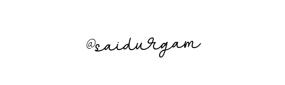 How to make @saidurgam signature? BallpointsItalic-DORy9 is a professional autograph style. Create handwritten signature for @saidurgam name. @saidurgam signature style 11 images and pictures png