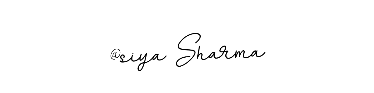 Create a beautiful signature design for name @siya Sharma. With this signature (BallpointsItalic-DORy9) fonts, you can make a handwritten signature for free. @siya Sharma signature style 11 images and pictures png