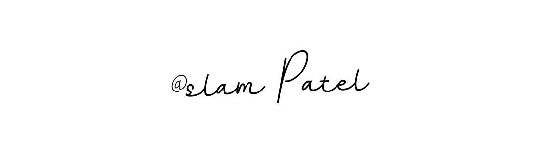 This is the best signature style for the @slam Patel name. Also you like these signature font (BallpointsItalic-DORy9). Mix name signature. @slam Patel signature style 11 images and pictures png