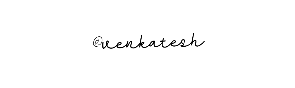 Use a signature maker to create a handwritten signature online. With this signature software, you can design (BallpointsItalic-DORy9) your own signature for name @venkatesh. @venkatesh signature style 11 images and pictures png