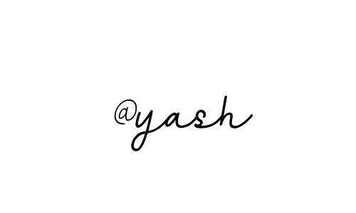 Create a beautiful signature design for name @yash. With this signature (BallpointsItalic-DORy9) fonts, you can make a handwritten signature for free. @yash signature style 11 images and pictures png