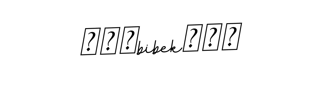 It looks lik you need a new signature style for name ```bibek```. Design unique handwritten (BallpointsItalic-DORy9) signature with our free signature maker in just a few clicks. ```bibek``` signature style 11 images and pictures png