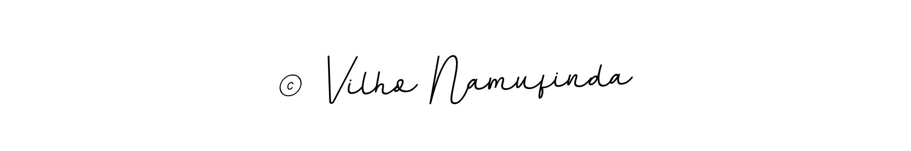 Create a beautiful signature design for name © Vilho Namufinda. With this signature (BallpointsItalic-DORy9) fonts, you can make a handwritten signature for free. © Vilho Namufinda signature style 11 images and pictures png