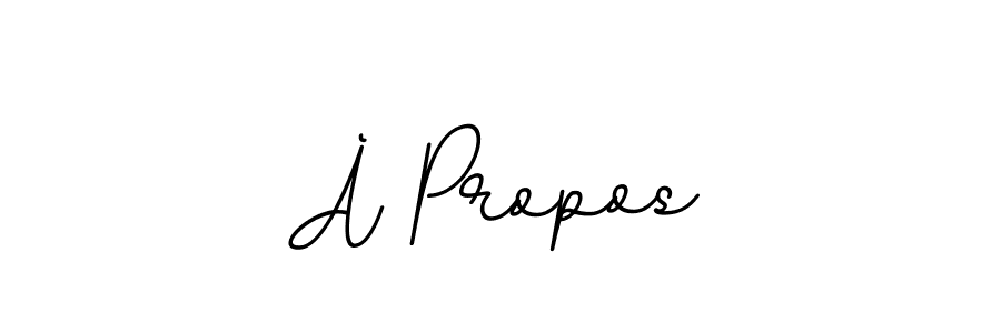 Design your own signature with our free online signature maker. With this signature software, you can create a handwritten (BallpointsItalic-DORy9) signature for name À Propos. À Propos signature style 11 images and pictures png