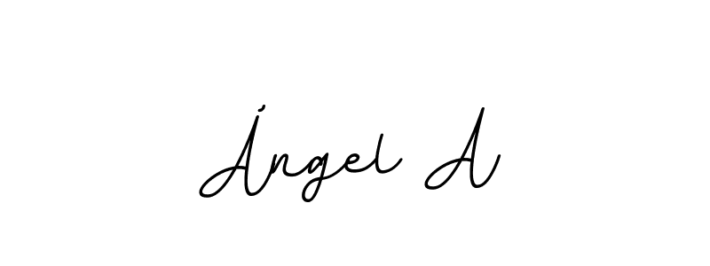 Use a signature maker to create a handwritten signature online. With this signature software, you can design (BallpointsItalic-DORy9) your own signature for name Ángel A. Ángel A signature style 11 images and pictures png