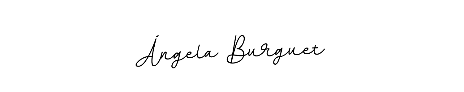 You should practise on your own different ways (BallpointsItalic-DORy9) to write your name (Ángela Burguet) in signature. don't let someone else do it for you. Ángela Burguet signature style 11 images and pictures png