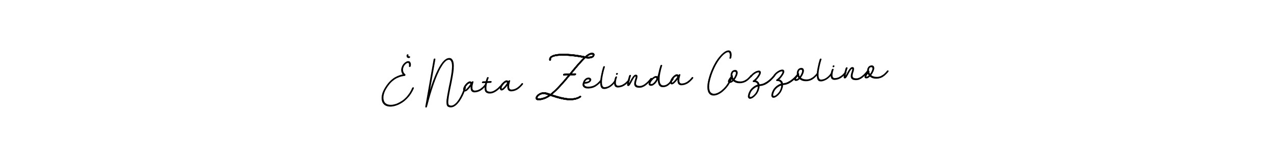 Use a signature maker to create a handwritten signature online. With this signature software, you can design (BallpointsItalic-DORy9) your own signature for name È Nata Zelinda Cozzolino. È Nata Zelinda Cozzolino signature style 11 images and pictures png