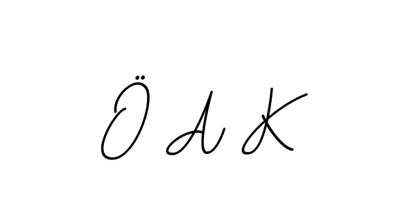 Use a signature maker to create a handwritten signature online. With this signature software, you can design (BallpointsItalic-DORy9) your own signature for name Ö A K. Ö A K signature style 11 images and pictures png