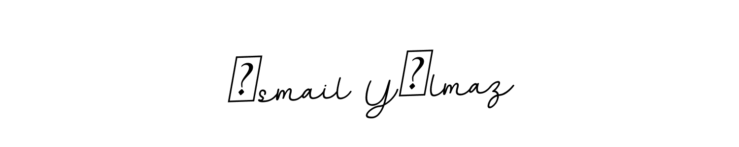 This is the best signature style for the İsmail Yılmaz name. Also you like these signature font (BallpointsItalic-DORy9). Mix name signature. İsmail Yılmaz signature style 11 images and pictures png