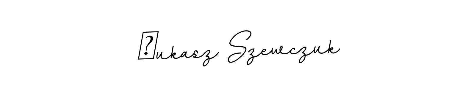 Create a beautiful signature design for name Łukasz Szewczuk. With this signature (BallpointsItalic-DORy9) fonts, you can make a handwritten signature for free. Łukasz Szewczuk signature style 11 images and pictures png