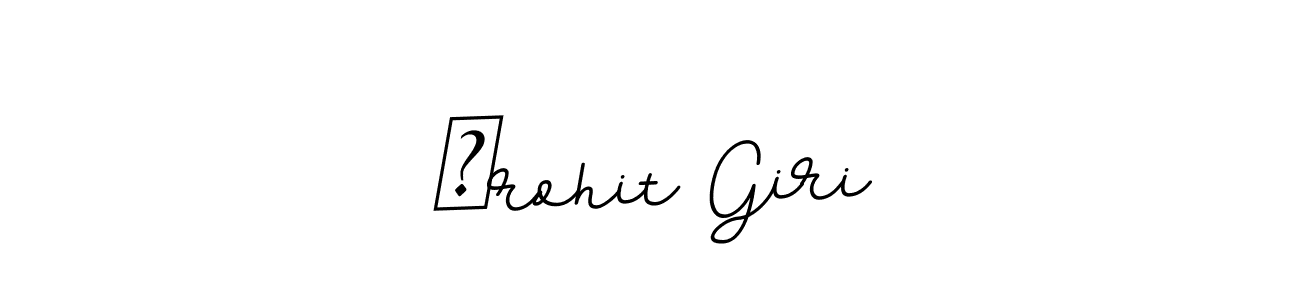 Design your own signature with our free online signature maker. With this signature software, you can create a handwritten (BallpointsItalic-DORy9) signature for name आrohit Giri. आrohit Giri signature style 11 images and pictures png