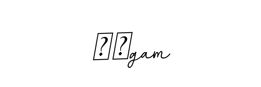 Create a beautiful signature design for name संgam. With this signature (BallpointsItalic-DORy9) fonts, you can make a handwritten signature for free. संgam signature style 11 images and pictures png