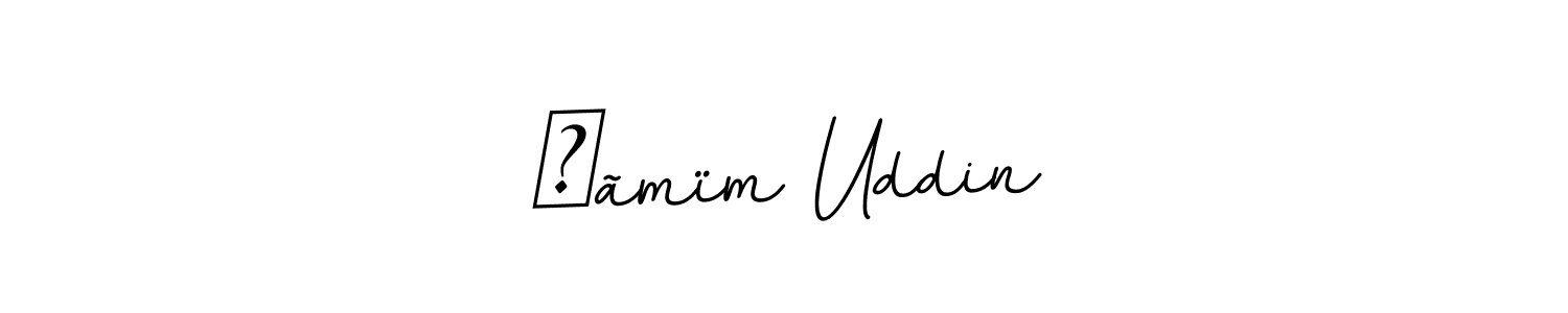 The best way (BallpointsItalic-DORy9) to make a short signature is to pick only two or three words in your name. The name ẞãmïm Uddin include a total of six letters. For converting this name. ẞãmïm Uddin signature style 11 images and pictures png