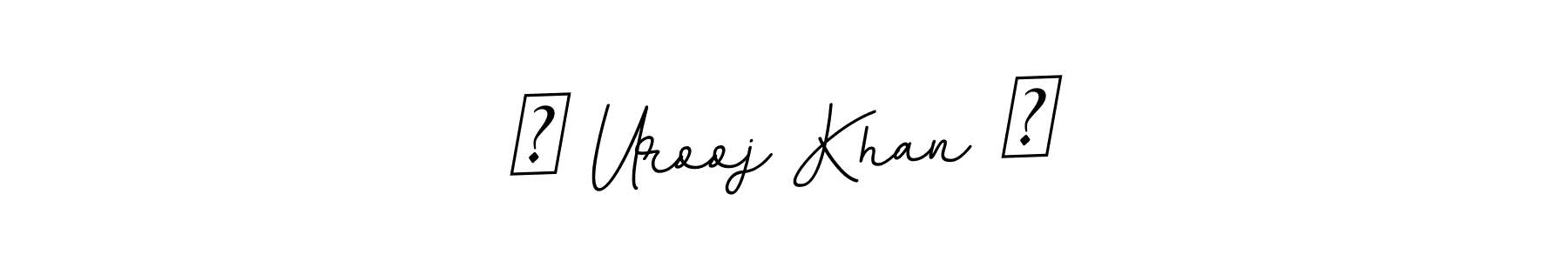 Design your own signature with our free online signature maker. With this signature software, you can create a handwritten (BallpointsItalic-DORy9) signature for name ♡ Urooj Khan ♡. ♡ Urooj Khan ♡ signature style 11 images and pictures png