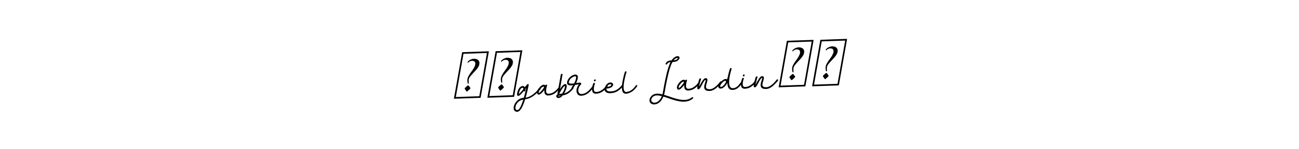 The best way (BallpointsItalic-DORy9) to make a short signature is to pick only two or three words in your name. The name ❤️gabriel Landin❤️ include a total of six letters. For converting this name. ❤️gabriel Landin❤️ signature style 11 images and pictures png