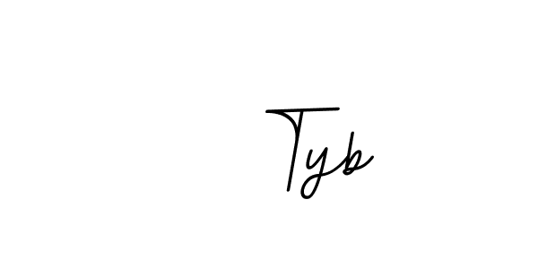 Similarly BallpointsItalic-DORy9 is the best handwritten signature design. Signature creator online .You can use it as an online autograph creator for name    Tyb.    Tyb signature style 11 images and pictures png