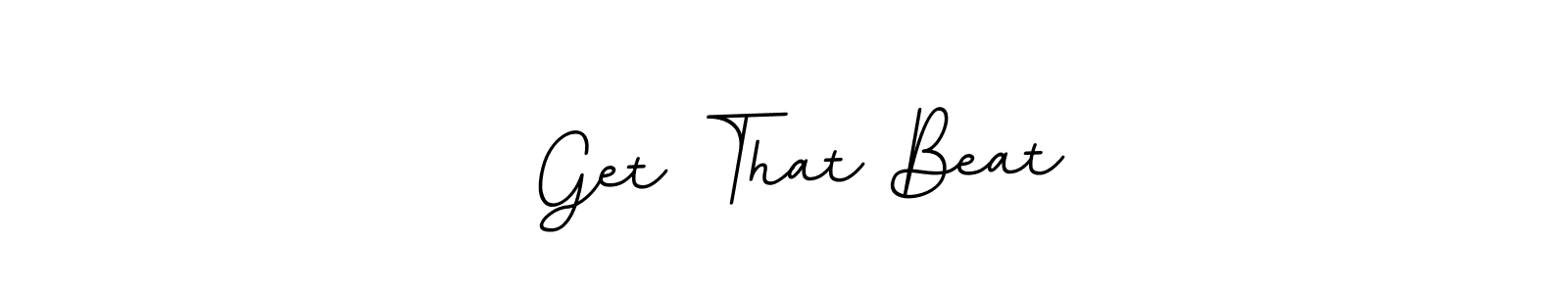 Create a beautiful signature design for name   Get That Beat . With this signature (BallpointsItalic-DORy9) fonts, you can make a handwritten signature for free.   Get That Beat  signature style 11 images and pictures png