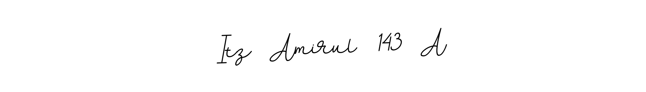 The best way (BallpointsItalic-DORy9) to make a short signature is to pick only two or three words in your name. The name   Itz  Amirul  143  A include a total of six letters. For converting this name.   Itz  Amirul  143  A signature style 11 images and pictures png