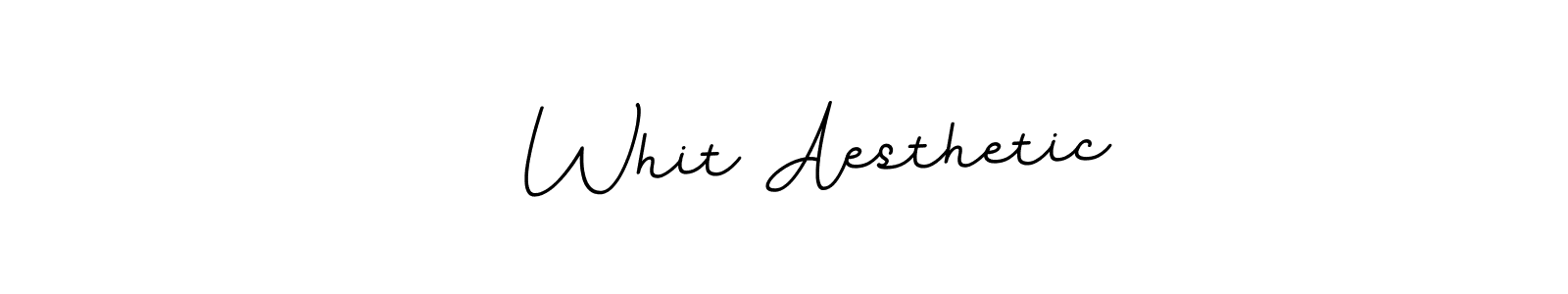 Make a beautiful signature design for name   Whit Aesthetic. With this signature (BallpointsItalic-DORy9) style, you can create a handwritten signature for free.   Whit Aesthetic signature style 11 images and pictures png