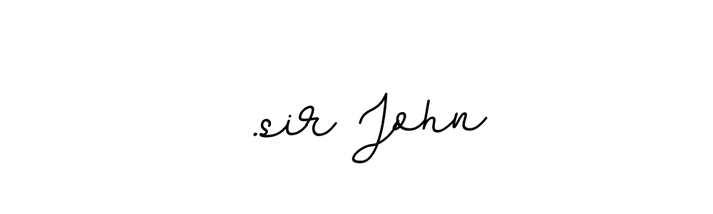How to make  .sir John name signature. Use BallpointsItalic-DORy9 style for creating short signs online. This is the latest handwritten sign.  .sir John signature style 11 images and pictures png