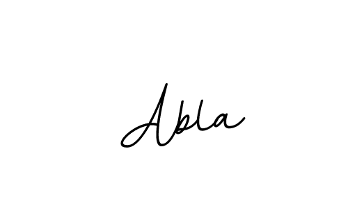 Make a beautiful signature design for name  Abla. With this signature (BallpointsItalic-DORy9) style, you can create a handwritten signature for free.  Abla signature style 11 images and pictures png