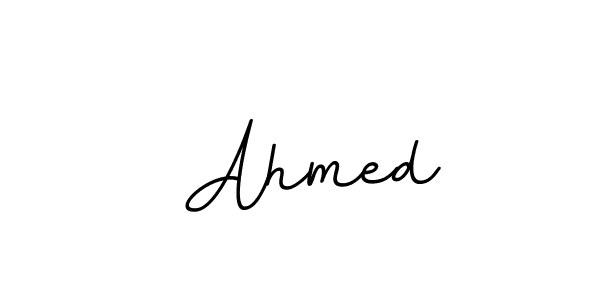 How to make  Ahmed name signature. Use BallpointsItalic-DORy9 style for creating short signs online. This is the latest handwritten sign.  Ahmed signature style 11 images and pictures png