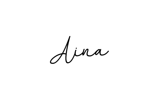 It looks lik you need a new signature style for name  Aina. Design unique handwritten (BallpointsItalic-DORy9) signature with our free signature maker in just a few clicks.  Aina signature style 11 images and pictures png