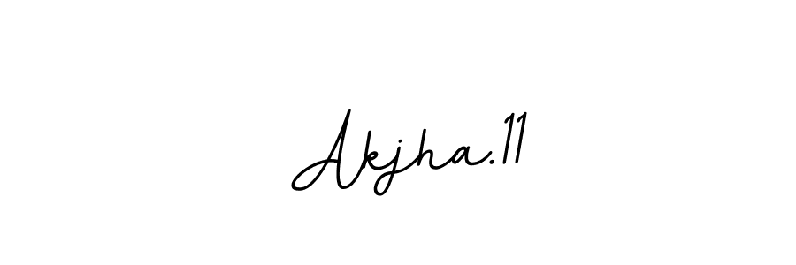 How to make  Akjha.11 name signature. Use BallpointsItalic-DORy9 style for creating short signs online. This is the latest handwritten sign.  Akjha.11 signature style 11 images and pictures png