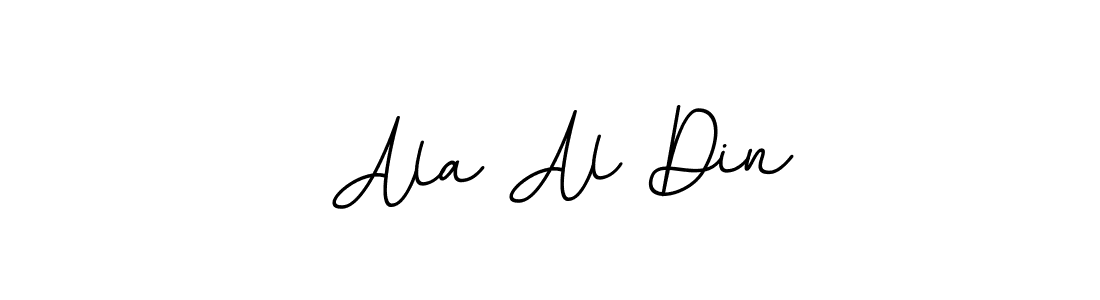 Design your own signature with our free online signature maker. With this signature software, you can create a handwritten (BallpointsItalic-DORy9) signature for name  Ala Al Din.  Ala Al Din signature style 11 images and pictures png