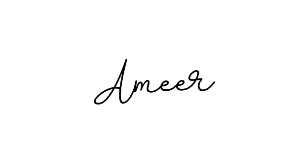 Create a beautiful signature design for name  Ameer. With this signature (BallpointsItalic-DORy9) fonts, you can make a handwritten signature for free.  Ameer signature style 11 images and pictures png