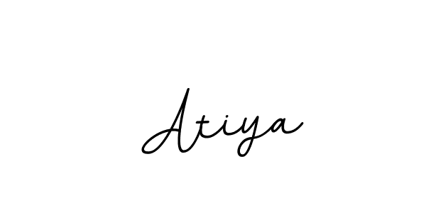 Make a beautiful signature design for name  Atiya. With this signature (BallpointsItalic-DORy9) style, you can create a handwritten signature for free.  Atiya signature style 11 images and pictures png