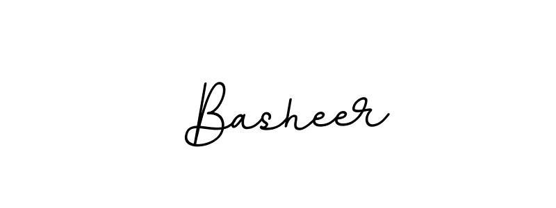 Design your own signature with our free online signature maker. With this signature software, you can create a handwritten (BallpointsItalic-DORy9) signature for name  Basheer.  Basheer signature style 11 images and pictures png