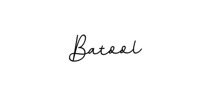 Design your own signature with our free online signature maker. With this signature software, you can create a handwritten (BallpointsItalic-DORy9) signature for name  Batool.  Batool signature style 11 images and pictures png