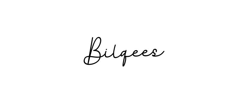 The best way (BallpointsItalic-DORy9) to make a short signature is to pick only two or three words in your name. The name  Bilqees include a total of six letters. For converting this name.  Bilqees signature style 11 images and pictures png