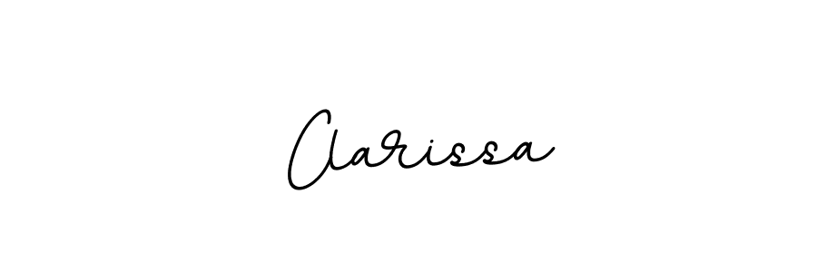 Make a beautiful signature design for name  Clarissa. With this signature (BallpointsItalic-DORy9) style, you can create a handwritten signature for free.  Clarissa signature style 11 images and pictures png