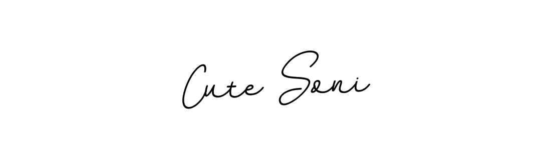 Also we have  Cute Soni  name is the best signature style. Create professional handwritten signature collection using BallpointsItalic-DORy9 autograph style.  Cute Soni  signature style 11 images and pictures png