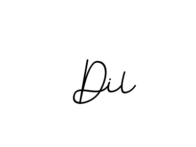 The best way (BallpointsItalic-DORy9) to make a short signature is to pick only two or three words in your name. The name  Dil include a total of six letters. For converting this name.  Dil signature style 11 images and pictures png