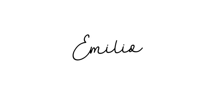 It looks lik you need a new signature style for name  Emilio. Design unique handwritten (BallpointsItalic-DORy9) signature with our free signature maker in just a few clicks.  Emilio signature style 11 images and pictures png
