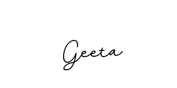 How to make  Geeta name signature. Use BallpointsItalic-DORy9 style for creating short signs online. This is the latest handwritten sign.  Geeta signature style 11 images and pictures png
