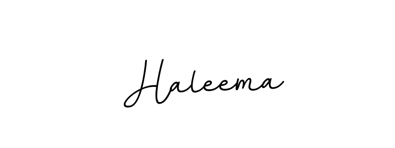 Design your own signature with our free online signature maker. With this signature software, you can create a handwritten (BallpointsItalic-DORy9) signature for name  Haleema.  Haleema signature style 11 images and pictures png