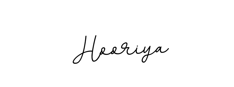 Make a beautiful signature design for name  Hooriya. With this signature (BallpointsItalic-DORy9) style, you can create a handwritten signature for free.  Hooriya signature style 11 images and pictures png