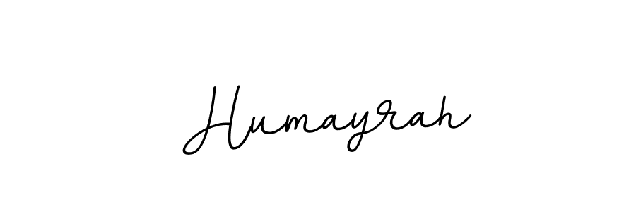 Use a signature maker to create a handwritten signature online. With this signature software, you can design (BallpointsItalic-DORy9) your own signature for name  Humayrah.  Humayrah signature style 11 images and pictures png