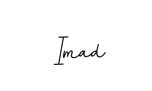 You should practise on your own different ways (BallpointsItalic-DORy9) to write your name ( Imad) in signature. don't let someone else do it for you.  Imad signature style 11 images and pictures png