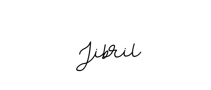 How to make  Jibril name signature. Use BallpointsItalic-DORy9 style for creating short signs online. This is the latest handwritten sign.  Jibril signature style 11 images and pictures png