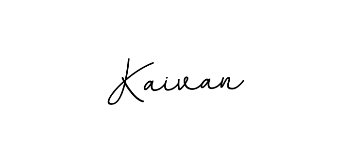 Make a beautiful signature design for name  Kaivan. With this signature (BallpointsItalic-DORy9) style, you can create a handwritten signature for free.  Kaivan signature style 11 images and pictures png