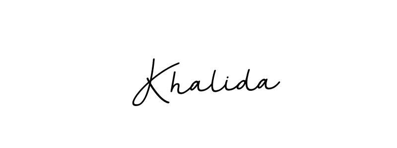 You can use this online signature creator to create a handwritten signature for the name  Khalida. This is the best online autograph maker.  Khalida signature style 11 images and pictures png