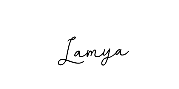 How to make  Lamya signature? BallpointsItalic-DORy9 is a professional autograph style. Create handwritten signature for  Lamya name.  Lamya signature style 11 images and pictures png